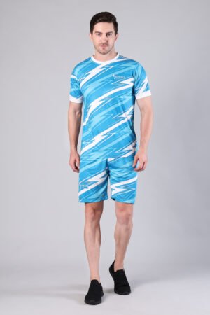 Men’s Football Playing Dress – PMC Dry Fit Premium Sportswear Blue Color