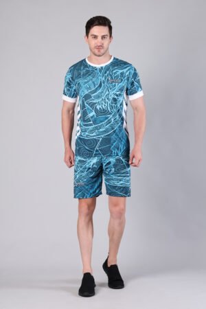 Men’s Volleyball & Football Playing Dress – PMC Dry Fit Premium Sportswear Blue
