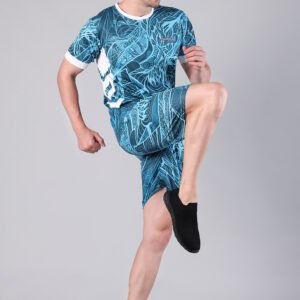 Men’s Volleyball & Football Playing Dress – PMC Dry Fit Premium Sportswear Blue - Thumbnail Image 5