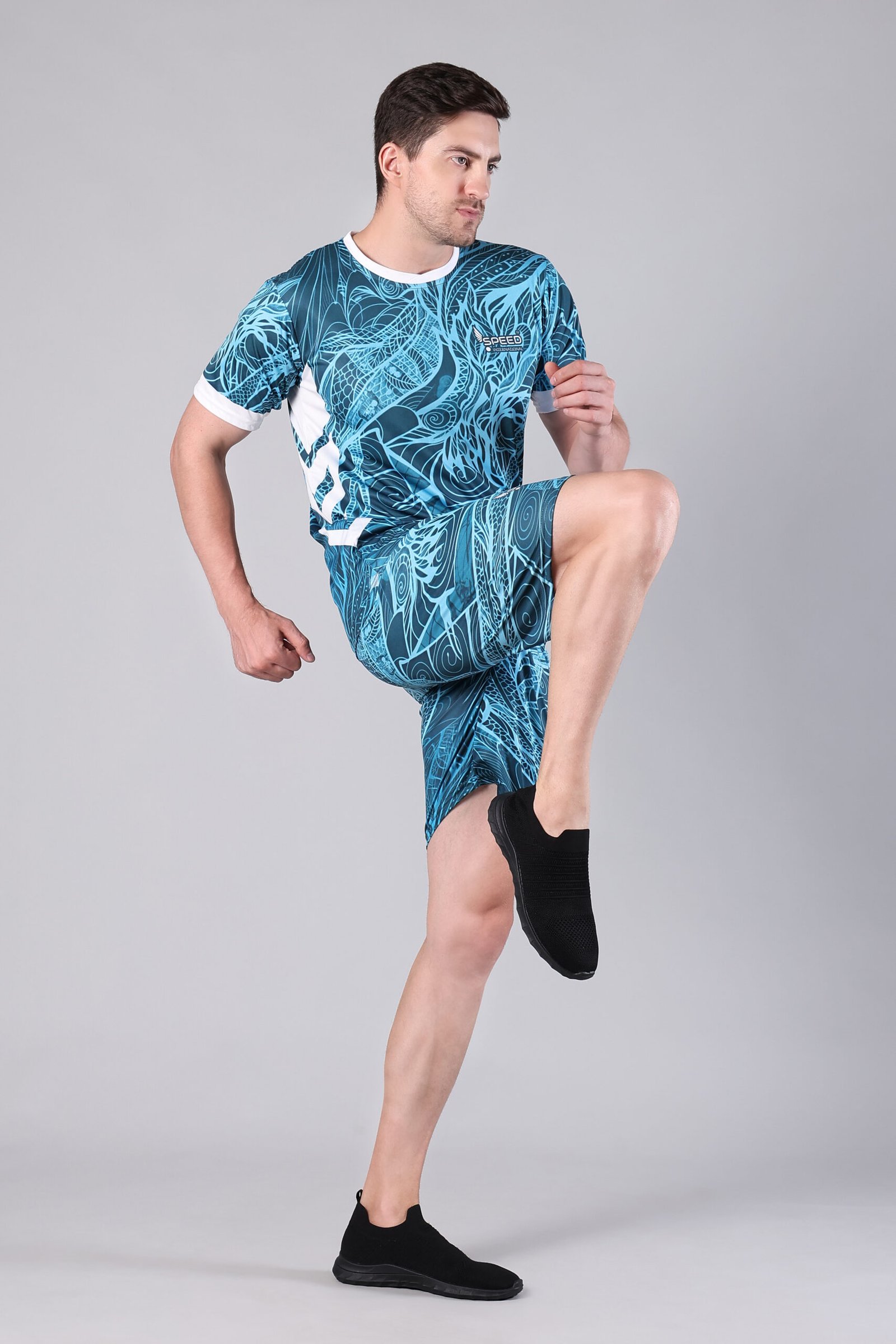 Men’s Volleyball & Football Playing Dress – PMC Dry Fit Premium Sportswear Blue - Image 5