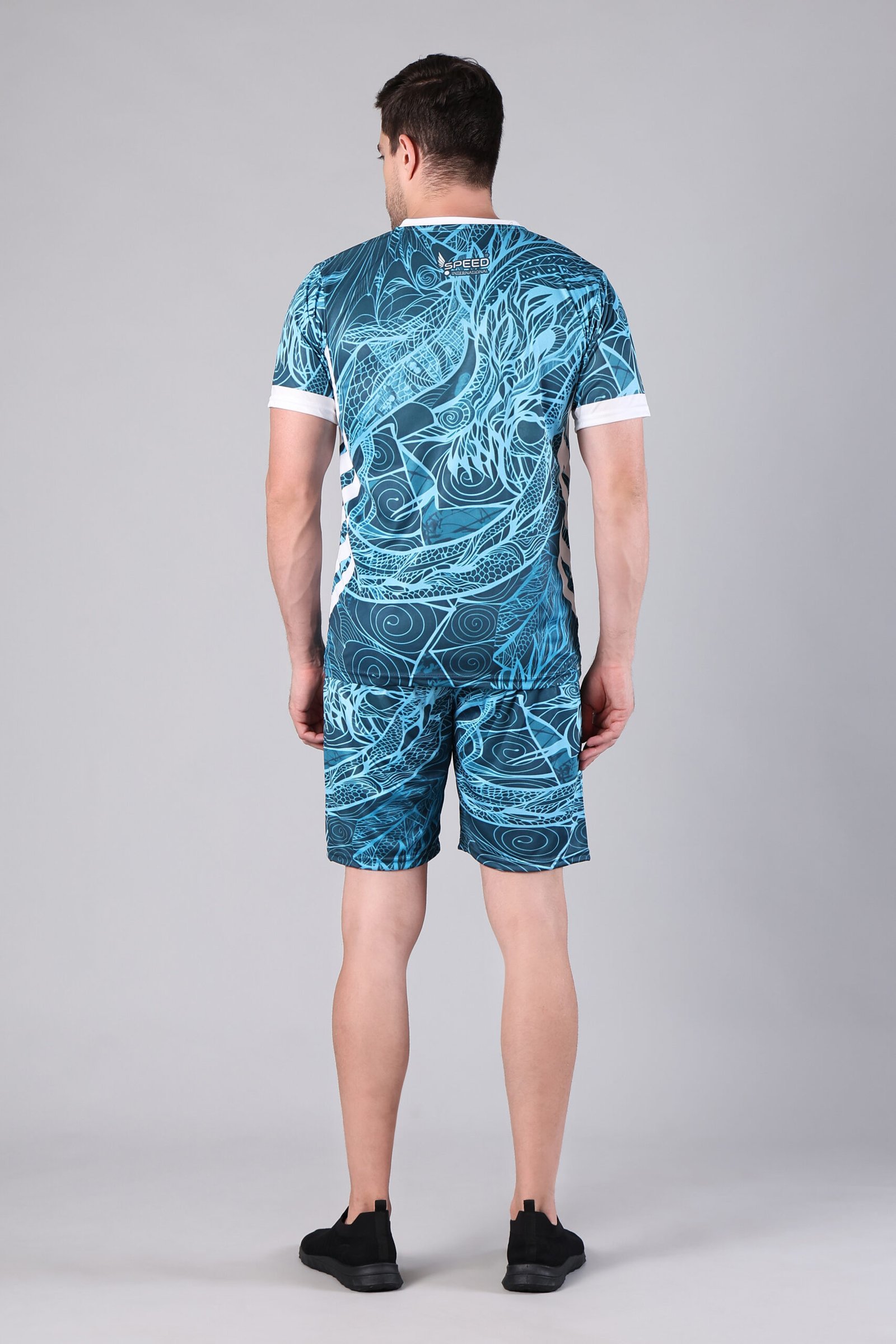 Men’s Volleyball & Football Playing Dress – PMC Dry Fit Premium Sportswear Blue - Image 2